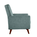 Comfy Manual Recliner with Wood Base