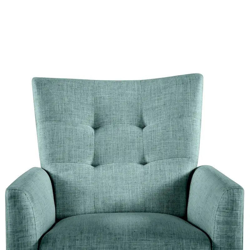 Comfy Manual Recliner with Wood Base
