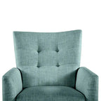 Comfy Manual Recliner with Wood Base