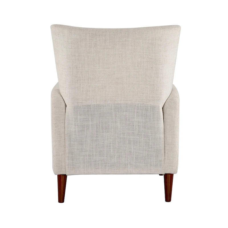 Comfy Manual Recliner with Wood Base
