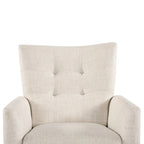 Comfy Manual Recliner with Wood Base