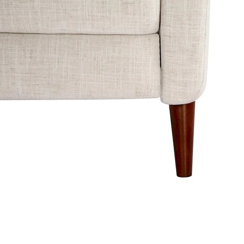 Comfy Manual Recliner with Wood Base