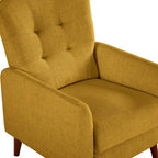 Comfy Manual Recliner with Wood Base