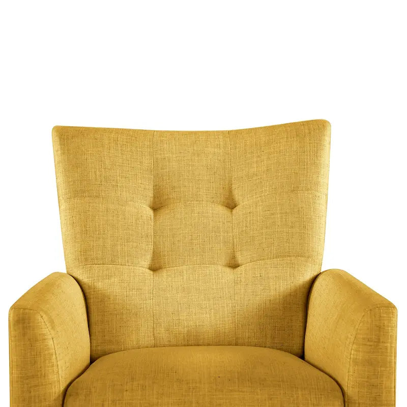 Comfy Manual Recliner with Wood Base
