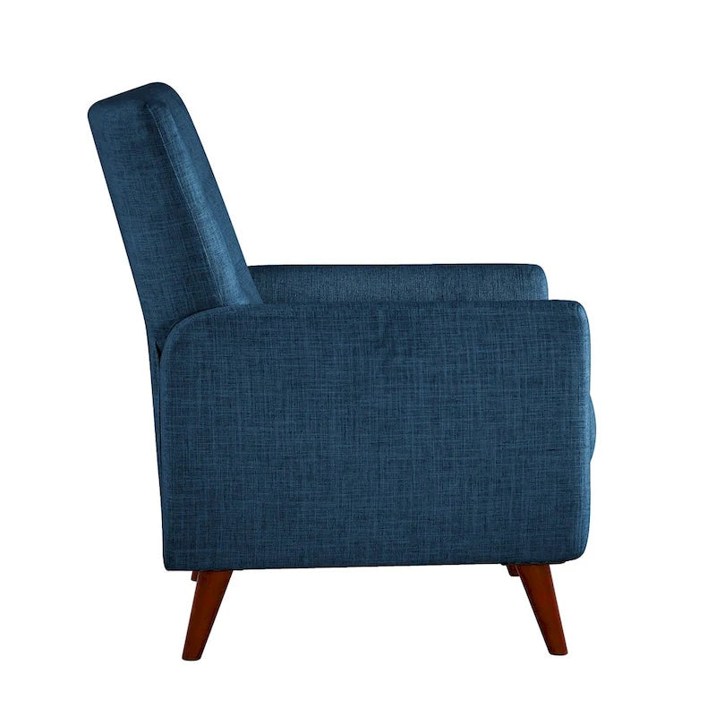 Comfy Manual Recliner with Wood Base