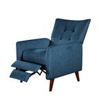 Comfy Manual Recliner with Wood Base
