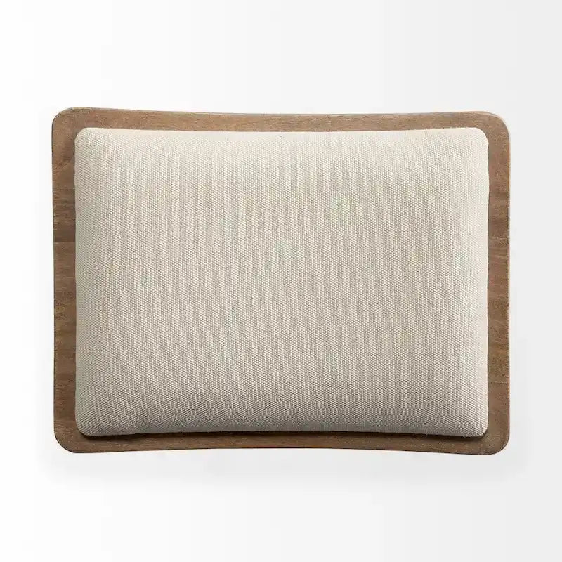 Cream Fabric Seat with Gold Metal Frame Counter Stool