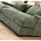 Luxe Schlafsofa mit Cordbezug und doppelter Chaiselongue, zum Twin-Bett umwandelbar