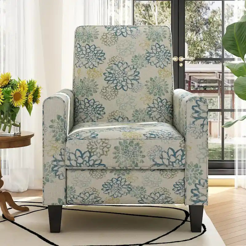 Darvis Clubsessel mit Blumenmuster und Liegefunktion