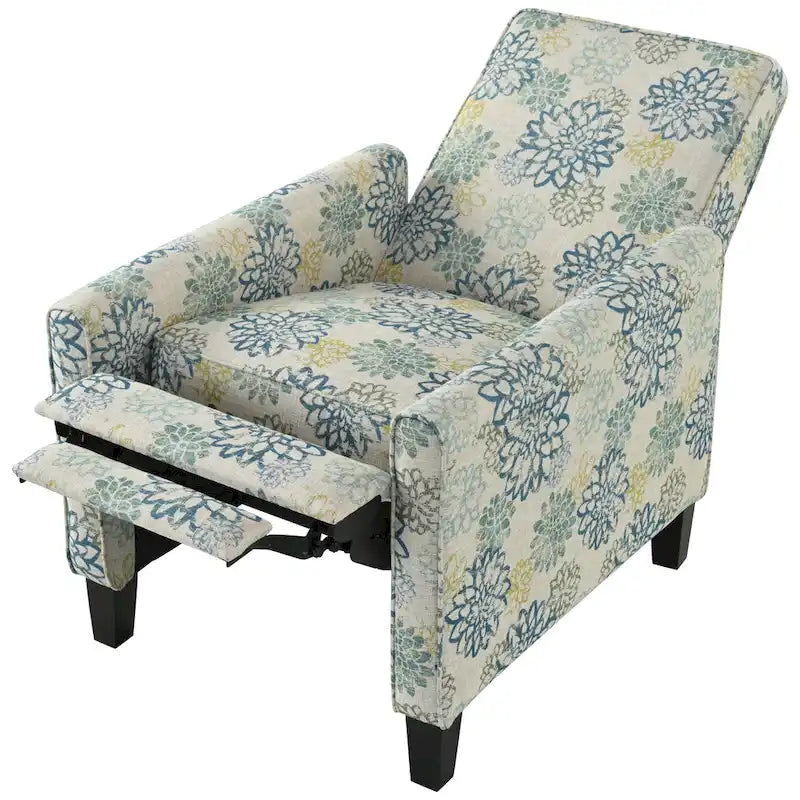 Darvis Clubsessel mit Blumenmuster und Liegefunktion