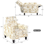 Darvis Clubsessel mit Blumenmuster und Liegefunktion