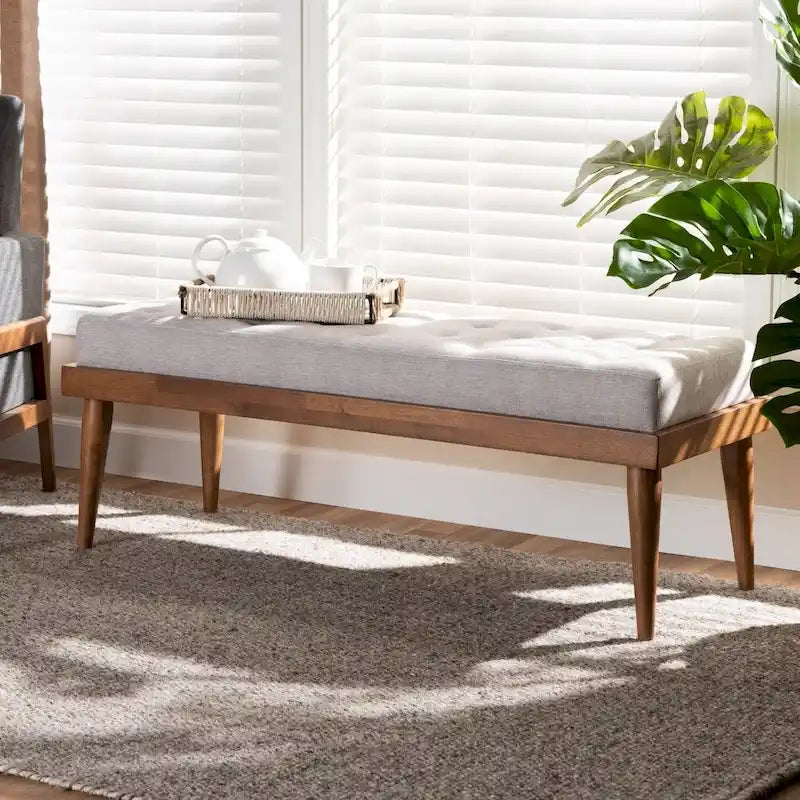 Stoffbank im Mid-Century-Stil