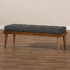 Stoffbank im Mid-Century-Stil