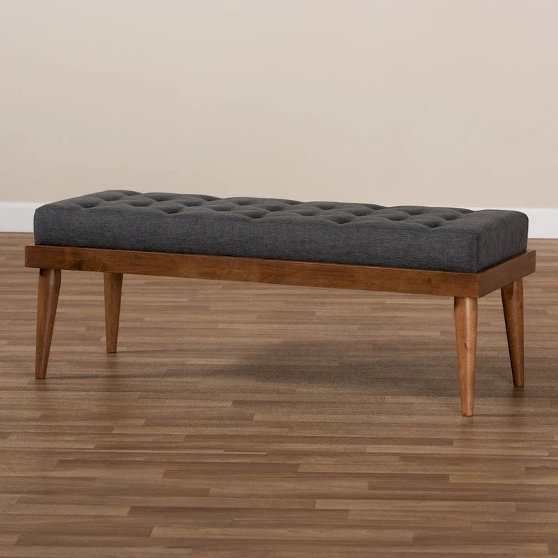 Stoffbank im Mid-Century-Stil