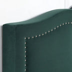 Cama de plataforma estofada com arrumação e 4 gavetas