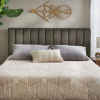 Letto queen Teagan con trapuntatura a canali