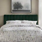 Letto queen Teagan con trapuntatura a canali