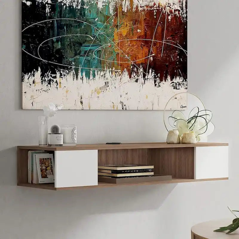 Schwebendes TV-Möbel, Entertainment-Center, Medienkonsole, TV-Regal - 39.4