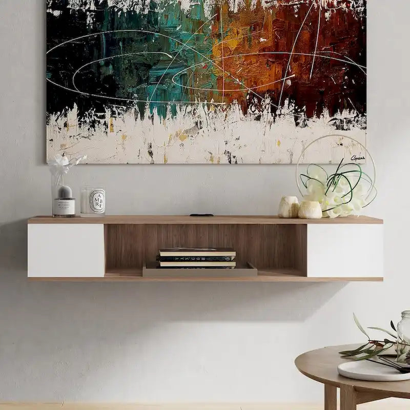 Schwebendes TV-Möbel, Entertainment-Center, Medienkonsole, TV-Regal - 39.4