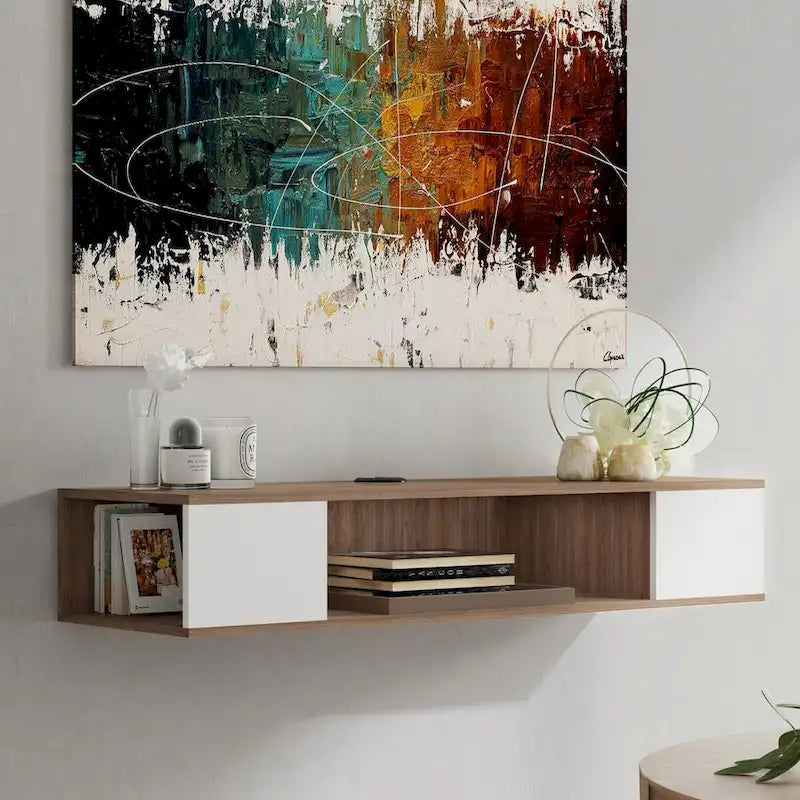 Schwebendes TV-Möbel, Entertainment-Center, Medienkonsole, TV-Regal - 39.4