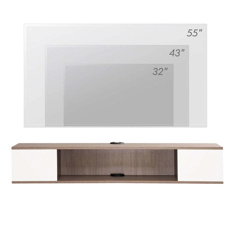 Schwebendes TV-Möbel, Entertainment-Center, Medienkonsole, TV-Regal - 39.4