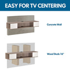 Schwebendes TV-Möbel, Entertainment-Center, Medienkonsole, TV-Regal - 39.4