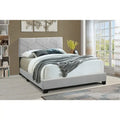 All-in-One Upholstered Grey Bed