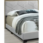 Letto imbottito grigio tutto-in-uno