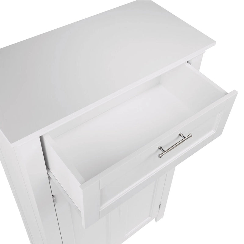 Somerset Bade- und Wäscheschrank mit zwei Türen, Schublade und verstellbarem Regalboden - Weiß - N/A