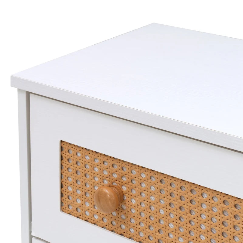 Aufbewahrungsschrank mit 6 Schubladen aus PE-Rattan